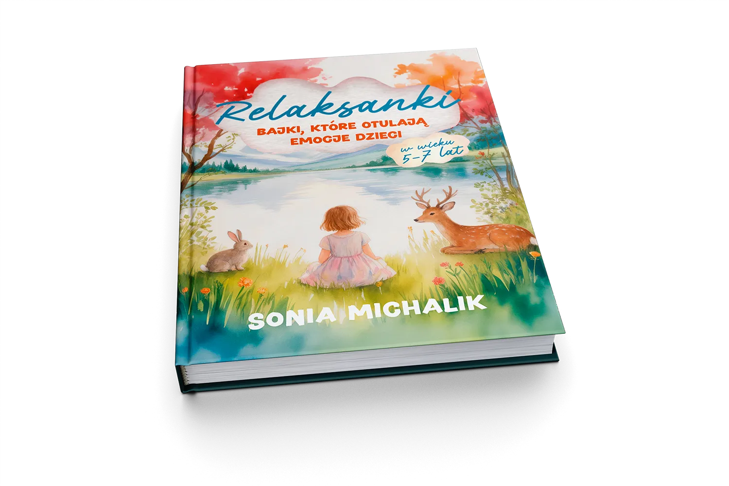 Projekt okładki książki dla&nbsp;dzieci Relaksanki – ilustracja i&nbsp;typografia
