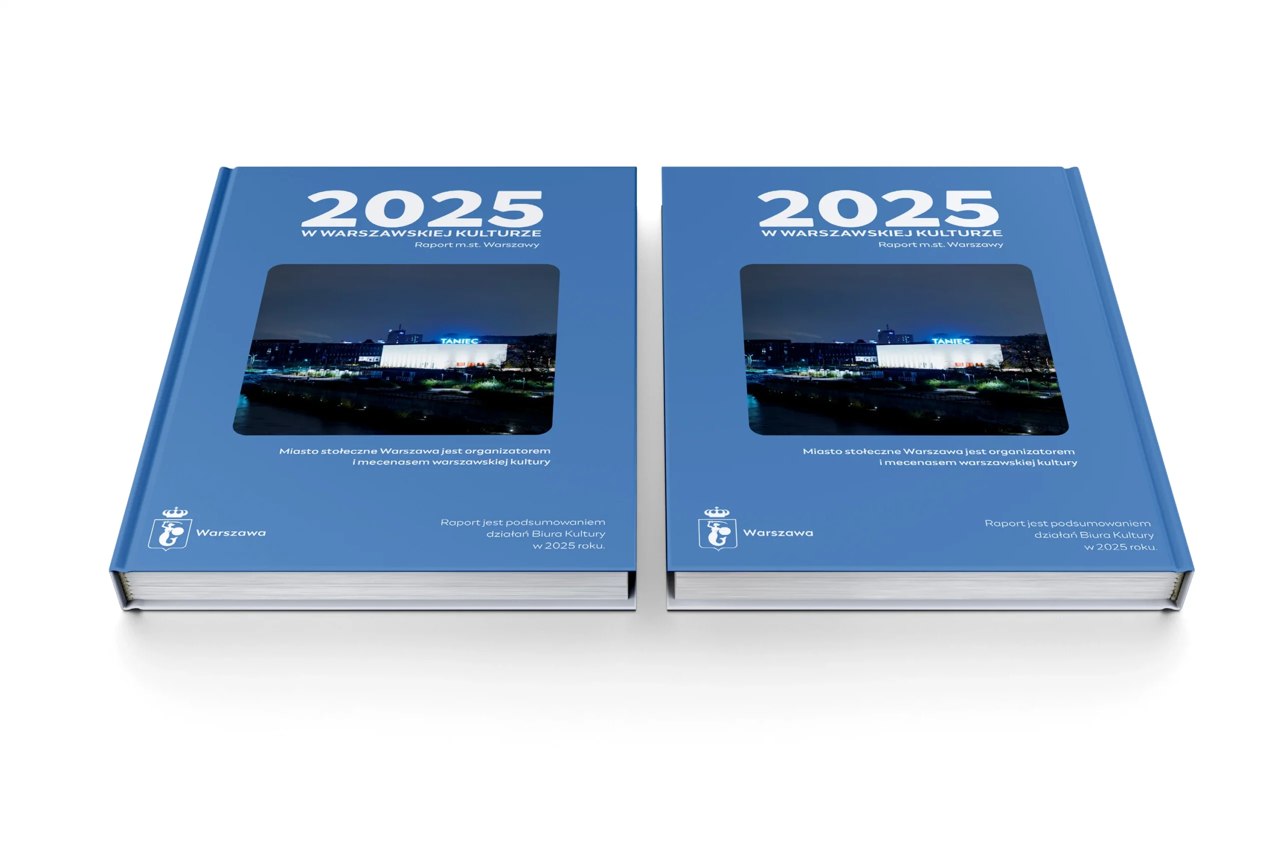 Projekt okładki - 2025 W WARSZAWSKIEJ KULTURZE Raport m.st. Warszawy