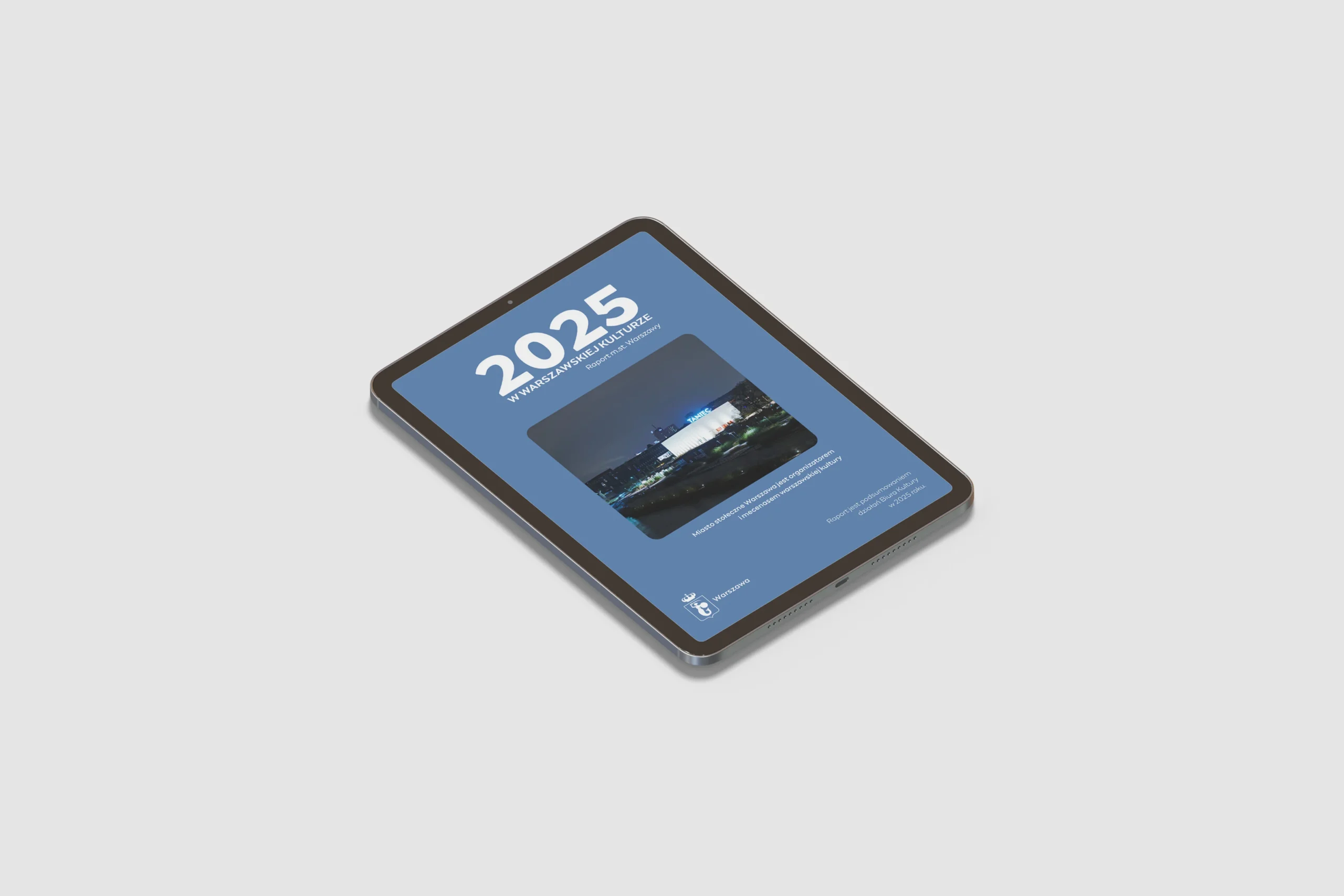 Projekt E-booka - 2025 W&nbsp;WARSZAWSKIEJ KULTURZE Raport m.st. Warszawy