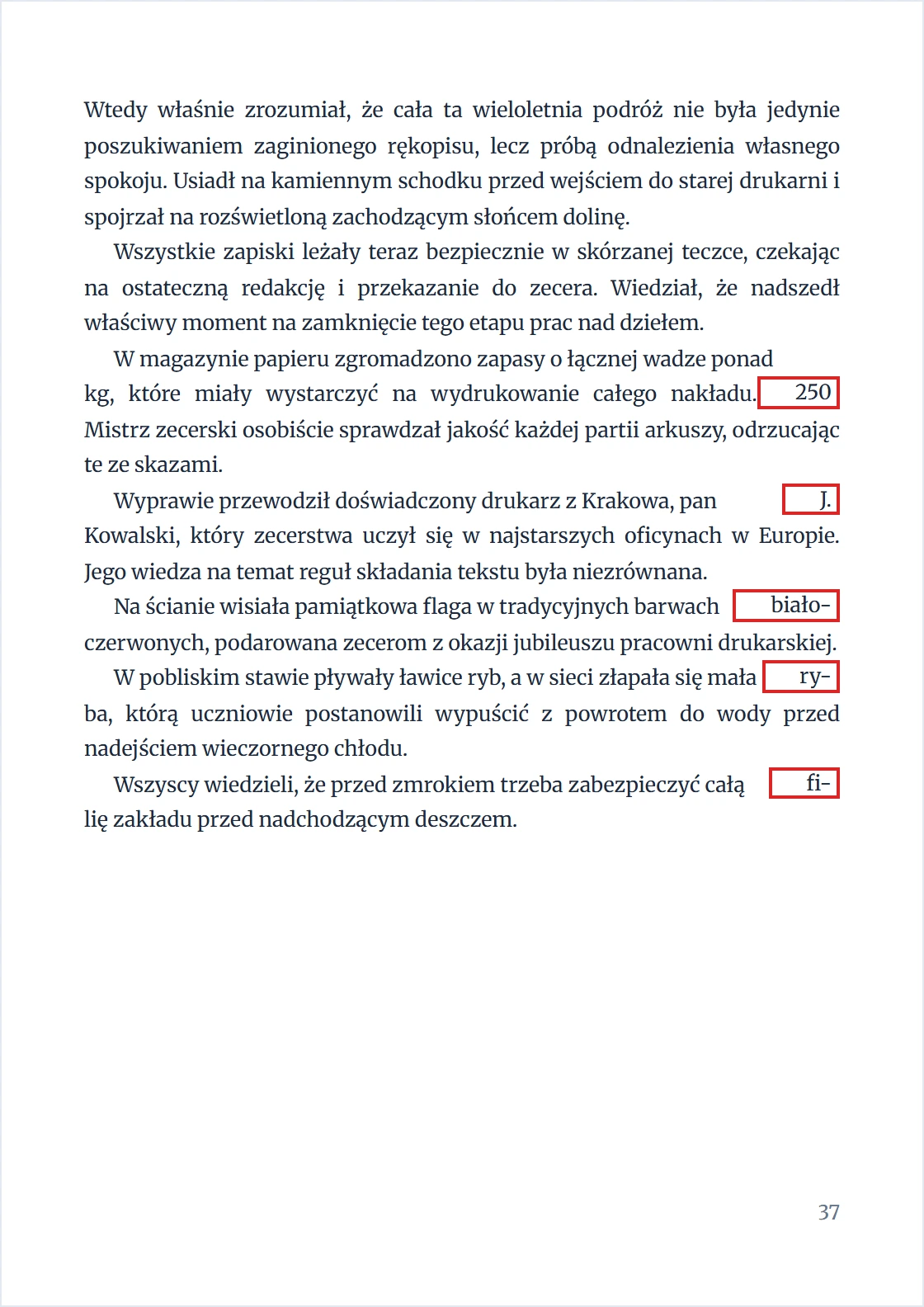 Błędy w dzieleniu wyrazów