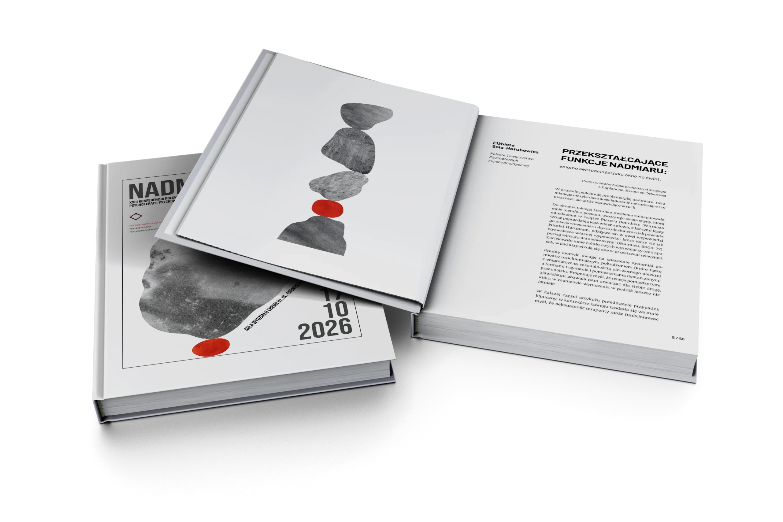 Główny mockup projektu Nadmiar. XXIII Konferencja PTPP